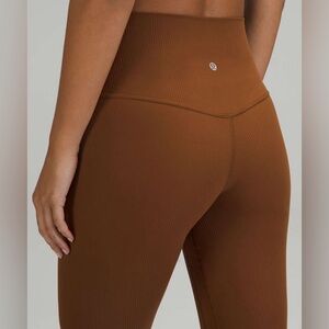 lululemon athletica Women's Roasted brown Ribbed Leggings